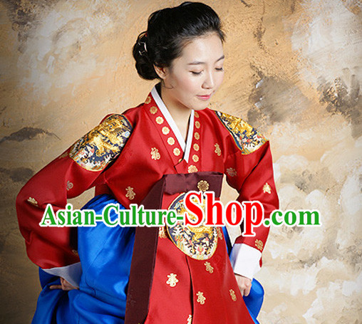 Korean Traditional Dress Dangui Hanbok Clothes Complete Set