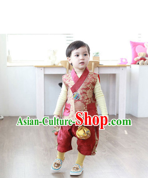 Korean Traditional Birthady Dress Hanbok Clothing for Boys