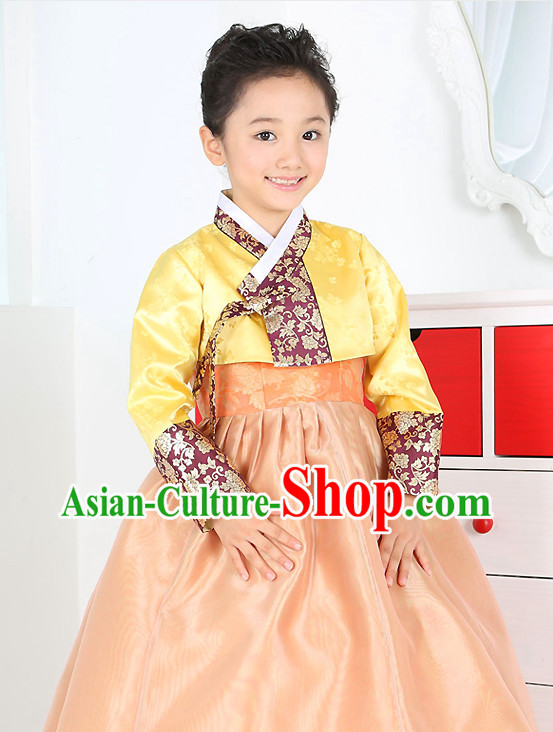 Korean Birthady Children Dress Hanbok Clothing for Girls