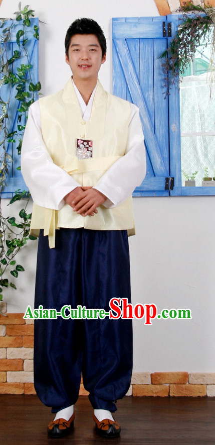 Korean Male Bridal National Dresses Complete Set