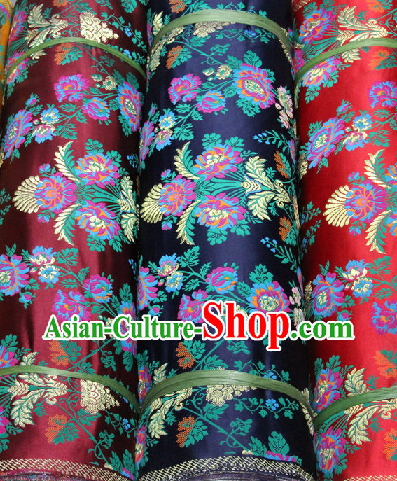 Asian China Traditional Tibetan Style Brocade Dress Material