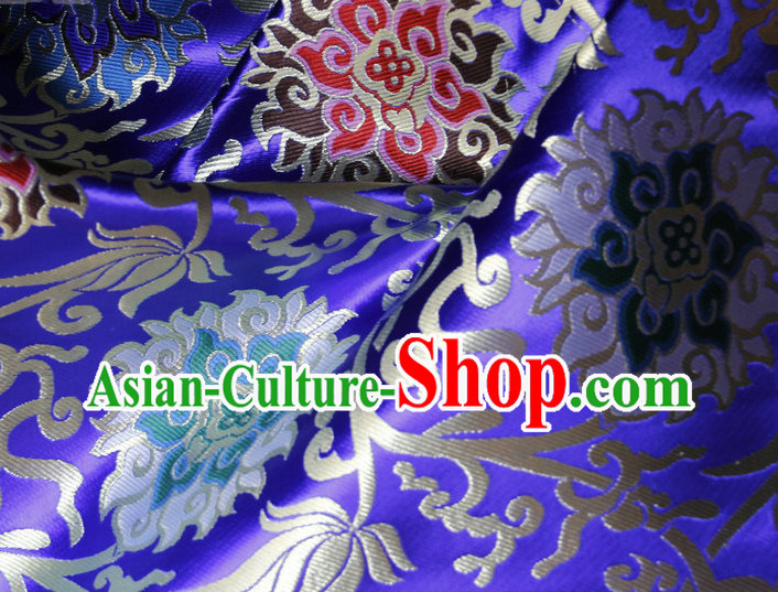 Asian Tibetan Brocade Embroidered Fabric Sewing Material