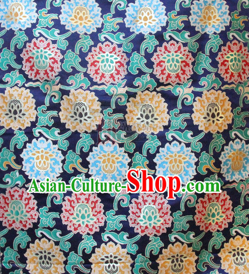 Asian Tibetan Brocade Embroidered Fabric Upholstery Material Dress Material