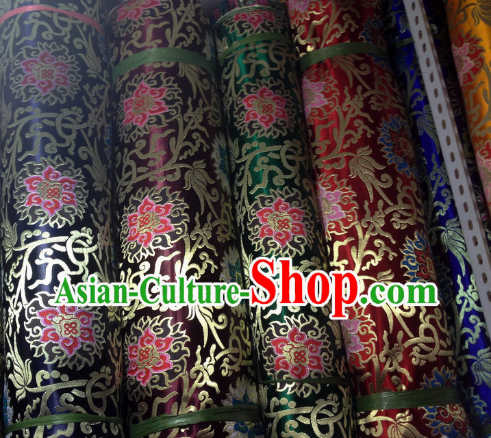 Chinese Tibetan Brocade Embroidered Fabric Upholstery Material Dress Material