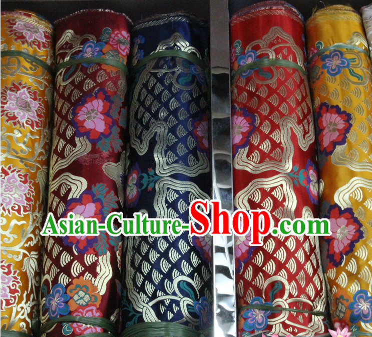 Asian Upholstery Brocade Material Embroidered Fabric Dress Material