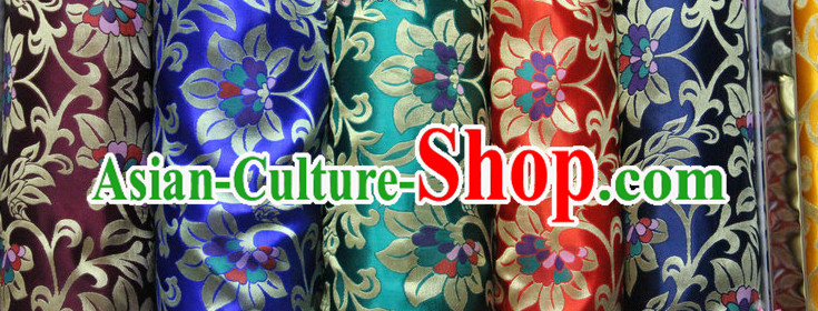 Chinese Traditional Brocade Embroidered Fabric Dress Material