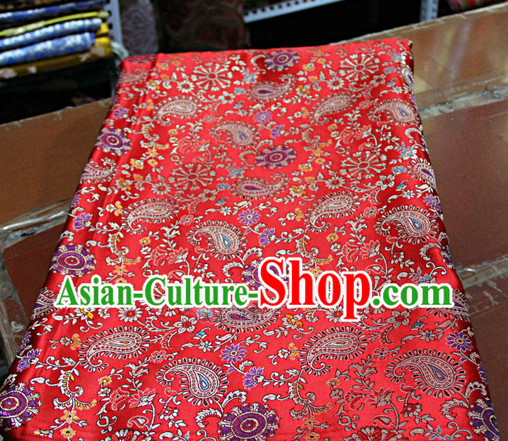 Chinese Traditional Brocade Embroidered Fabric Dresses Material