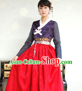 Korean Traditional Clothing Plus Size Clothing Fashion Clothes Complete Set for Teenagers