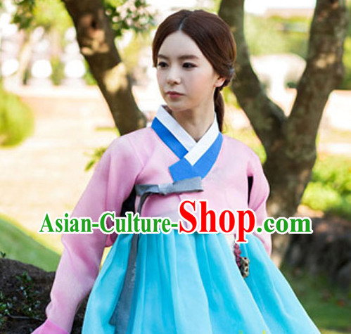 Korean Traditional Clothing Plus Size Dress Fashion Clothes Complete Set for Ladies