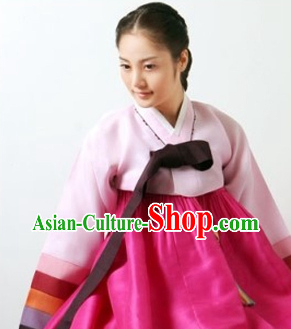 Korean Traditional Clothing Female Plus Size Dress Fashion Clothes Complete Set