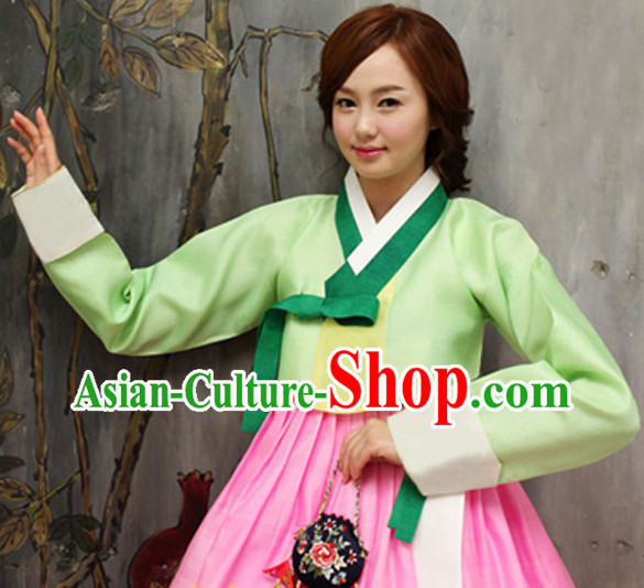 Korean Traditional Clothing Female Plus Size Dress Fashion Clothes Complete Set