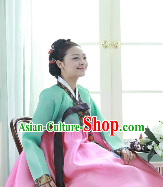 Korean Traditional Clothing Imperial Female Plus Size Dress Fashion Clothes Complete Set