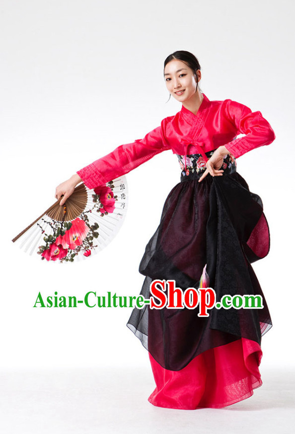 Korean Fan Dance Costumes for Women