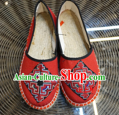 Chinese Ancient Style Handmade Fabric Shoes