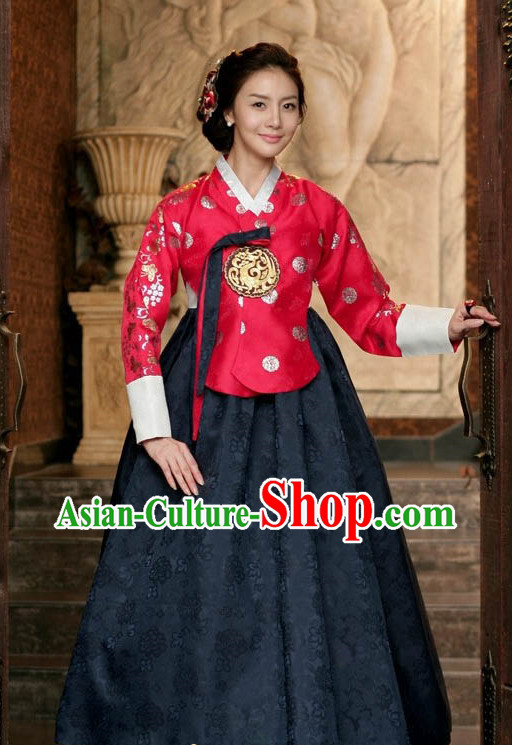 Korean Traditional Wedding Dress Complete Set for Women