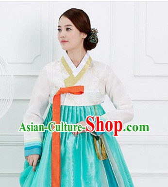 Traditional Korean Fashion Style Female Dress Complete Sets