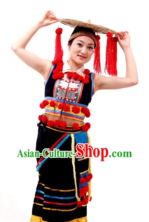 Chinese Costumes Ethnic Dance Costume Complete Set for Women