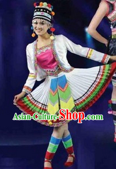 Chinese Miao Dance Costumes Female Ethnic Groups Clothes