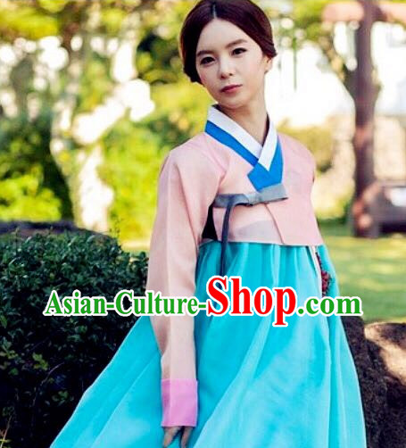 Korean Woman Traditional Clothes Hanbok Dress Shopping