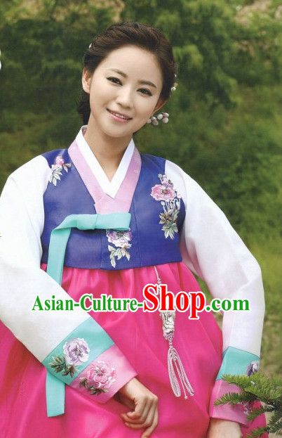 Korean Woman National Costumes Traditional Hanbok Clothes online Shopping
