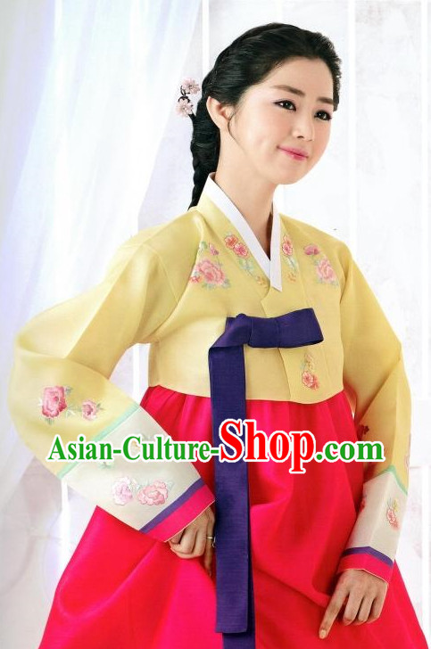 Korean Female National Costumes Traditional Hanbok Clothes online Shopping