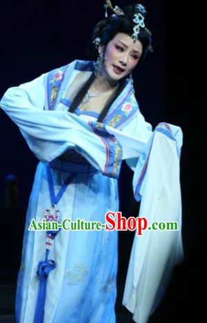 Chinese Traditional National Costumes Opera Dan Costume and Headpieces