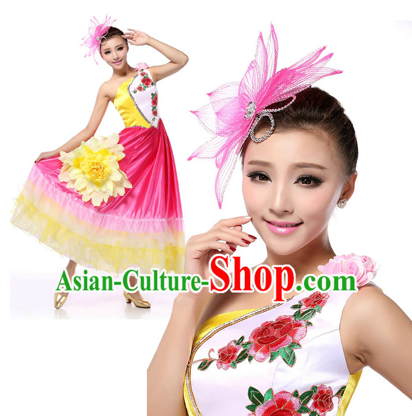 Chinese Girls Dancewear Dance Costume Stores online and Headpieces for Women