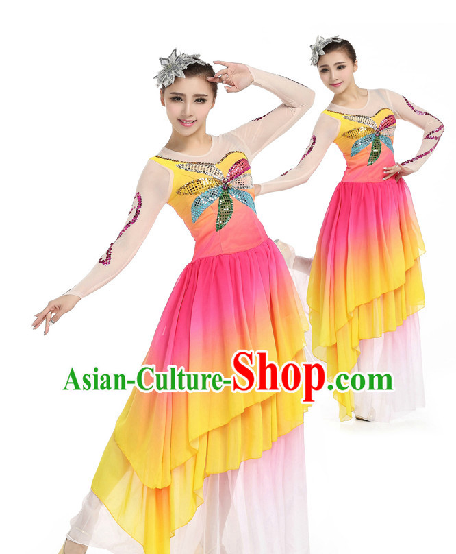 Chinese Classic Dancing Costumes Apparel Dance Stores Dance Gear Dance Attire and Hair Accessories