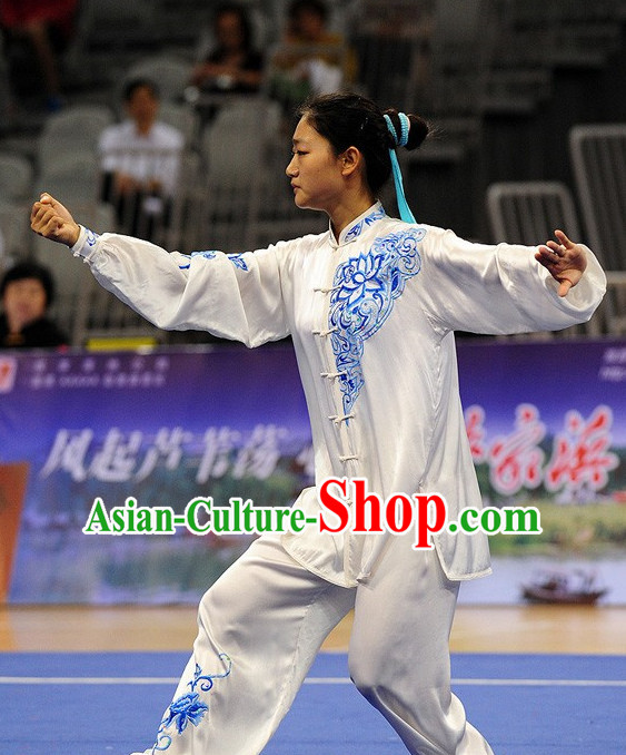 Top Tai Chi Qi Gong Yoga Clothing Yoga Wear Yoga Pants Yang Tai Chi Quan Competition Uniform for Women