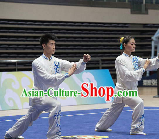 Top Tai Chi Costumes Taijiquan Costume Aikido Chikung Tichi Uniforms Quigong Uniform Thaichi Martial Art Qi Gong Combat Clothing Competition Uniforms for Women or Men