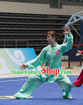 Top Tai Chi Costumes Taijiquan Costume Aikido Chikung Tichi Uniforms Quigong Uniform Thaichi Martial Art Qi Gong Combat Clothing Competition Uniforms for Women