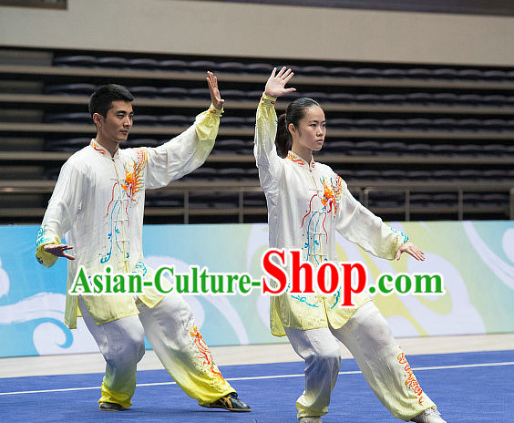 Top Tai Chi Costumes Taijiquan Costume Aikido Chikung Tichi Uniforms Quigong Uniform Thaichi Martial Art Qi Gong Combat Clothing Competition Uniforms for Men or Women