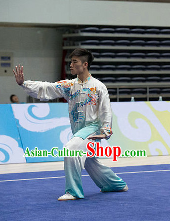 Top Tai Chi Costumes Taijiquan Costume Aikido Chikung Tichi Uniforms Quigong Uniform Thaichi Martial Art Qi Gong Combat Clothing Competition Uniforms for Men