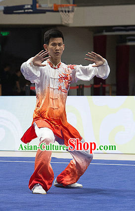 Top Color Changing Tai Chi Costumes Taijiquan Costume Aikido Chikung Tichi Uniforms Quigong Uniform Thaichi Martial Art Qi Gong Combat Clothing Competition Uniforms for Men