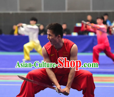 Top Chinese Southern Fist Wu Shu Kung Fu Sword Uniforms Kungfu Uniform Martial Arts Competition Costumes for Men