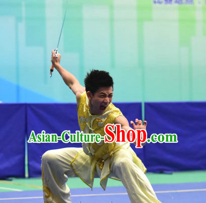 Top Chinese Kungfu Kung Fu Costume Kung Fu Combat Costumes Wing Chun Karate Uniform Kung Fu Competition Suit Martial Arts Costumes for Men