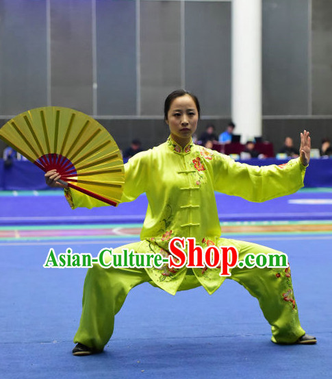 Top Embroidered Tai Chi Taijiquan Aikido Chikung Tichi Quigong Chigong Thaichi Pants Tai Chi Fan Tai Chi Quan Onitsuka Tiger Tai Chi Competition Costumes Uniforms