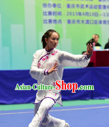 Top Embroidered Tai Chi Taijiquan Aikido Chikung Tichi Quigong Chigong Thaichi Pants Tai Chi Fan Tai Chi Quan Onitsuka Tiger Tai Chi Competition Costumes Uniforms