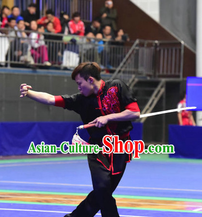 Top Chinese Kung Fu Stick Wooden Dummy Hung Gar Taekwondo Gear Taekwondo Equipment Kung Fu Moves Chinese Kungfu Costume Wing Chun Costumes Competition Uniforms