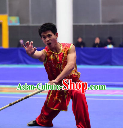 Top Chinese Kung Fu Stick Wooden Dummy Hung Gar Taekwondo Gear Taekwondo Equipment Kung Fu Moves Chinese Kungfu Costume Wing Chun Costumes Competition Uniforms