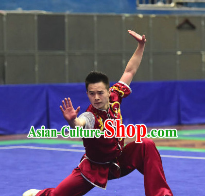 Top Chinese Eagle Claw Boxing or Eagle Claw Fist Uniforms Kung Fu Costumes Martial Arts Suits Competition Uniform