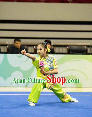 Top Chinese Martial Arts Competition Uniform Kung Fu Suit Mantis Boxing Monkey Fist Gongfu Uniforms for Women