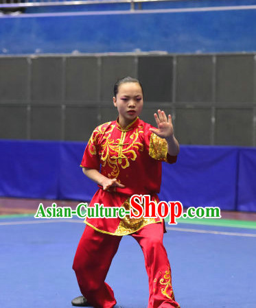 Top Martial Arts Competition Uniform Kung Fu Suit Eagle Fist Mantis Boxing Monkey Fist Gongfu Costumes Complete Set for Women