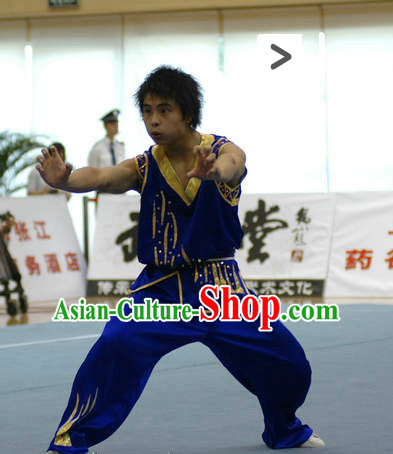 Top Black Chinese Southern Fist Kung Fu Uniform Martial Arts Uniforms Kungfu Suits Competition Costumes Complete Set