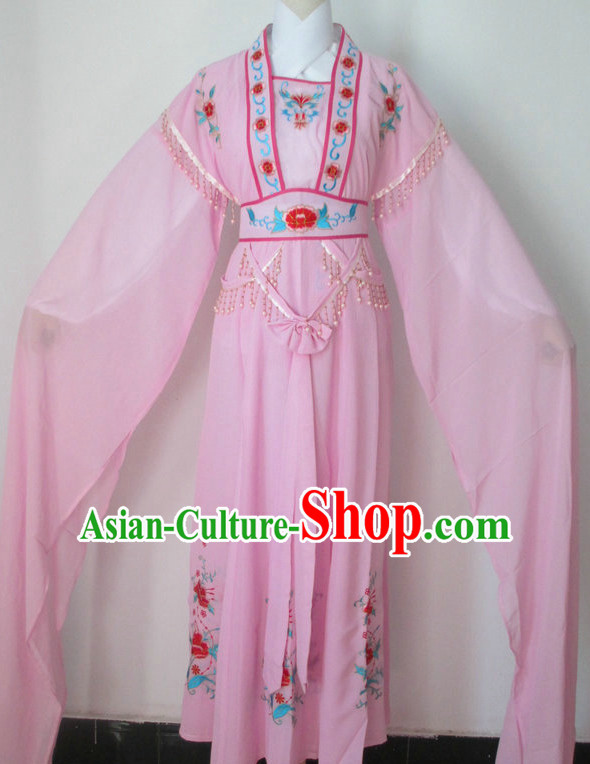 Chinese Classical Long Sleeve Dance Costume Dance Supply Dance Apparel Theatrical Costumes Complete Set for Women