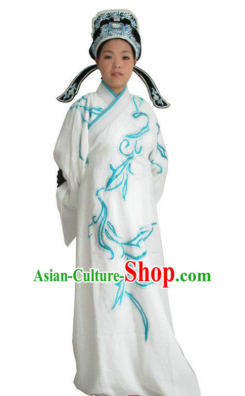 Chinese Classical Opera Costumes Long Sleeve Dance Costume Dance Supply Dance Apparel Theatrical Costumes Complete Set for Men