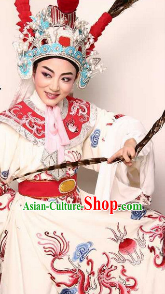 Chinese Opera Costumes Long Sleeve Dance Costume Dance Supply Dance Apparel Theatrical Costumes Complete Set for Men