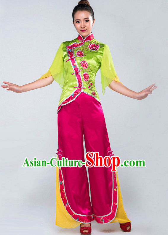 Chinese Classical Mandarin Competition Dance Costumes for Women