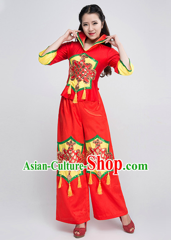 Chinese Classical Mandarin Competition Dance Costumes for Women