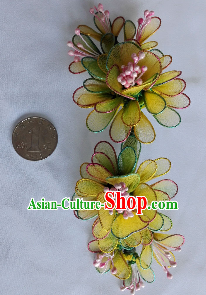 Professional Chinese Hua Tan Opera Hair Accessories